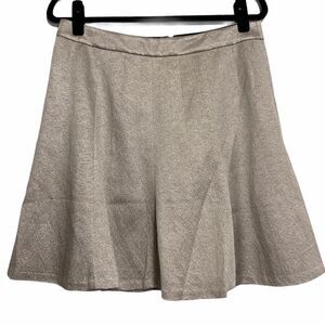 Banana Republic Gold Shimmery Skater Lined Skirt